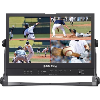 SEETEC ATEM156S 15.6 inch Multi Camera Broadcast Production Monitor with Waveform LUT HDR 4X3G SDI Inputs and Outputs HDMI RS485 Full HD 1920x1080