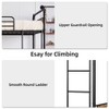 Metal Bunk Bed Twin Over Twin for Kids, Heavy Duty Twin Size Convertible Bunk Bed with Guardrail & Ladders - 3 of 4