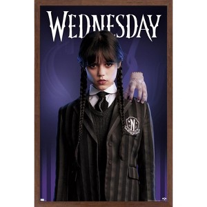 Trends International Wednesday - Wednesday and Thing Framed Wall Poster Prints - 1 of 4