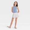 Girls' Drop-Waist Pleated Denim Skirt - art class™ - 3 of 3