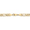 Black Bow Jewelry 5.25mm 10k Yellow Gold Solid Concave Figaro Chain Bracelet - 2 of 4