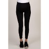 PinkBlush Black Solid Basic Maternity Leggings - 3 of 4