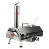 Outdoor 12" Automatic Rotatable Pizza Ovens Portable Stainless Steel Wood Fired Pizza Maker with Built-in Thermometer Pizza Cutter Carry Bag - 2 of 4