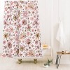 Ninola Design Snowflakes Watercolor Shower Curtain Pink - Deny Designs - image 2 of 2