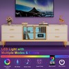Whizmax 65 Inch TV Stand with LED Lights, Modern Entertainment Center with 4 Drawers & Shelves & Glass Doors, TV Console Table for 55/65/75 Inch TV - 4 of 4