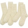 SERISIMPLE Women Cotton Rib Retro Casual Thin Comfy Breathable Crew Socks Black Large 5 Pairs - 3 of 4