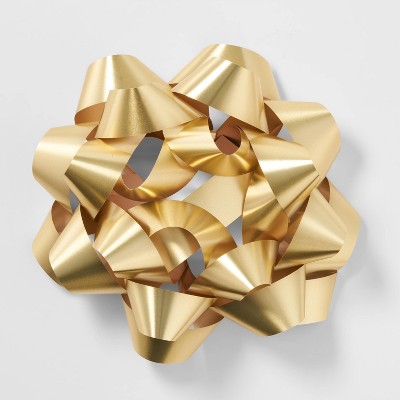 Mega Christmas Bow Gold Met Tone - Wondershop™