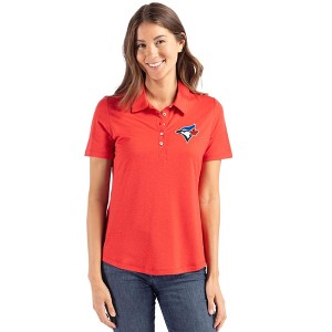 Toronto Blue Jays Cutter & Buck Coastline Epic Comfort Recycled Womens Polo - 1 of 1