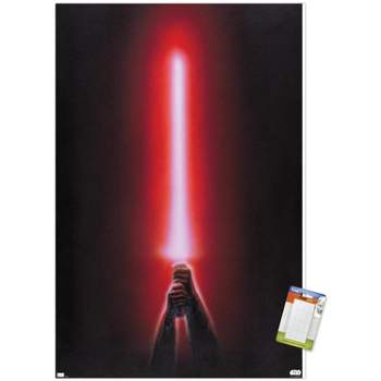 Trends International Star Wars: Original Trilogy Red Lightsaber Wall Print White Bundle 14.725" X 22.375" : Target