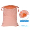 Unique Bargains 100% Cotton Reusable Washable Luggage Organizer Drawstring Bags 12 Pcs - 3 of 4