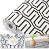 Shelf Liners for Kitchen Cabinets and Drawers, 17.5 in. x 30 ft, Labyrinthine, White& Black - 2 of 4