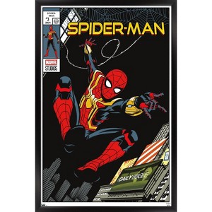 Trends International Marvel Spider-Man: No Way Home - Swinging Comic Framed Wall Poster Prints - 1 of 4