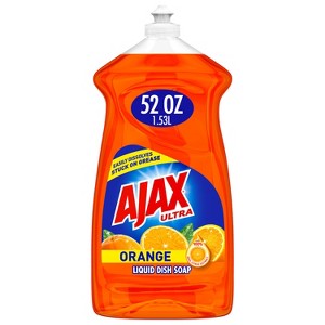 Ajax Orange Ultra Triple Action Dishwashing Liquid Dish Soap - 1 of 4