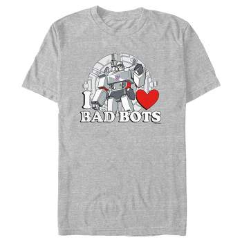 Men's Transformers Megatron I Love Bad Bots T-Shirt
