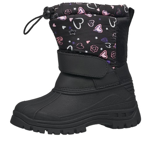 Coxist Kid s Snow Boot Winter Boot For Boys And Girls In Pink