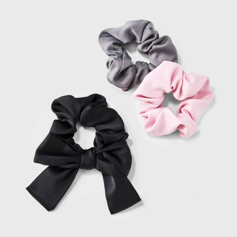 Satin Bow Hair Twister Set 3pc - Wild Fable™, 1 of 4