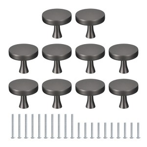 Unique Bargains Zinc Alloy Matte Brushed Finish Rust-resistant Corrosion-resistant Cabinet Knob - 1 of 4