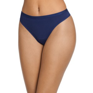Jockey Women's Worry Free Cotton Stretch Light Absorbency Thong - 1 of 4