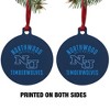 Northwood University Timberwolves Logo Aluminum Holiday Christmas Tree Ornament - 2 of 4