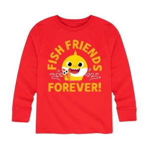 Boys' - Baby Shark - Fish Friends Forever Long Sleeve Graphic T-Shirt - 1 of 4