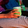 Silipint: Silicone Stemless Wine Glasses 12oz: 2 pk - Glow Green - 3 of 4
