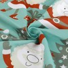 Unique Bargains Home Office Sofa Chair Couch Christmas Printed Velvet Throw Pillow Covers Set of 2 - 3 of 4