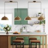 Nathan James (Set of 2) 2-Light Percy Modern Island Pendant Ceiling Fixtures Light Vintages Brass - 2 of 4