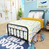 Metal Platform Bed Frame with Headboard No Box Spring Needed Twin BLACK - 4 of 4