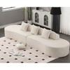 130.5'' Terrycloth Curved Modular Sofa with 3 Pillows, Cloud Comfort Design and No Assembly Required - 2 of 4