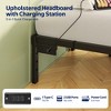 Greenstell Bed Frame with LED Lights & Charging Station, Metal Platform Bed with Headboard, Heavy Duty Metal Slats - 2 of 4