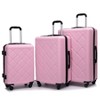 NAYSAYE Bag and Luggage Set 8 Piece Hardshell Spinner Wheels Luggage Set with Storage Bags for Travel and Business Use, Pink, 19.99"*11.91"*30.31" - 2 of 4