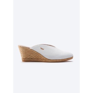 Truja Limited Edition Canvas Espadrille Mule Wedges - 1 of 4