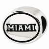 Black Bow Jewelry Sterling Silver Miami of Ohio Collegiate Bead Charm - 2 of 4