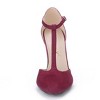 Allegra K Women's Rounded Toe Stiletto High Heel T-Strap Dress Pumps - 2 of 4