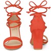 Perphy Strappy Lace Up Chunky High Heel Sandals for Women - 2 of 4