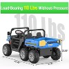 24V Electric Child Ride-On Dumper, 2-Seater 6-Wheel RC Vehicle, ASTM Approved Child Ride-On Toy Vehicle w/ Parental Controls & Music - 2 of 4