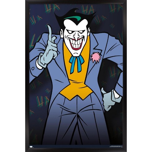 Trends International Dc Comics - The Joker - Batman: The Animated Series  Framed Wall Poster Prints Black Framed Version 