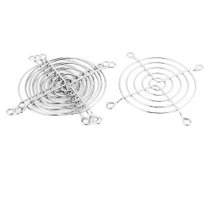 Unique Bargains 4 Pcs Cooling Fan Finger Guard Grill Metal Wire 80mm AC DC Computer CPU - 1 of 4