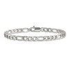 Black Bow Jewelry Men's 6mm Stainless Steel Polished Figaro Chain Bracelet, 9 Inch - 3 of 4