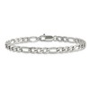 Black Bow Jewelry Men's 6mm Stainless Steel Polished Figaro Chain Bracelet, 9 Inch - image 3 of 4