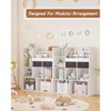 Kids Bookshelf with 2 Drawers and 3 Layer Sliding Bookcase, Book and Toy Storage Organizer,Baby Storage Book Rack for Bedroom, Nursery Classroom - 4 of 4