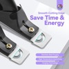 Saviland Nail Clippers with Magnets: Black Nail Clipper for Nails Cutter with Sizer Magnets 15PCS  (Black) (Black) - 4 of 4