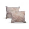 HomeRoots Set Of Two  Blush Natural Sheepskin Square Pillows - 4 of 4