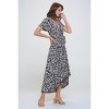 WEST K Women's Georgia Faux Wrap Dress with High-Low Hem and Tie Waist - 2 of 3