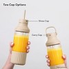 Beast Health Dual Cap Glass Hydration Bottle 25oz - 4 of 4