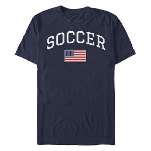 Men's Lost Gods Soccer Americana  T-Shirt - Navy Blue - 2X Large - 1 of 4