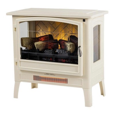 Country Living Infrared Freestanding Electric Fireplace Stove | Electric  Indoor Room Heater With Remote, Multiple Flame Colors In Cream : Target