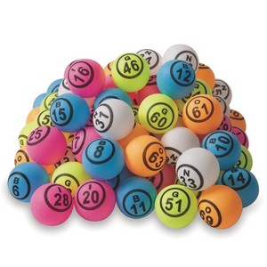 Regal Games Multi-Color Replacement Bingo Balls 1.57 IN Pk75 - 1 of 3