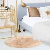 PiccoCasa Office Home Bedroom Faux Sheepskin Puffy Plush Area Soft Warm Floor Mat 1 Pc - 2 of 4