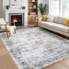 GarveeHome Runner Indoor Rug Washable, Vintage Distressed Hallway Runner, Farmhouse Low Pile Non-Slip Kitchen Entryway Carpet - 2 of 4
